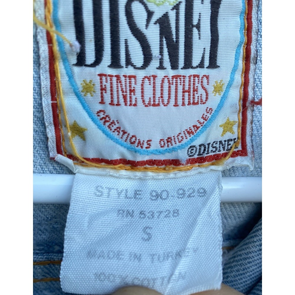 COLLECTORS DISNEY CHARACTER DISTRESSED DENIM JACKET MICKEY MINNIE DONALD DAISY S - Picture 5 of 8